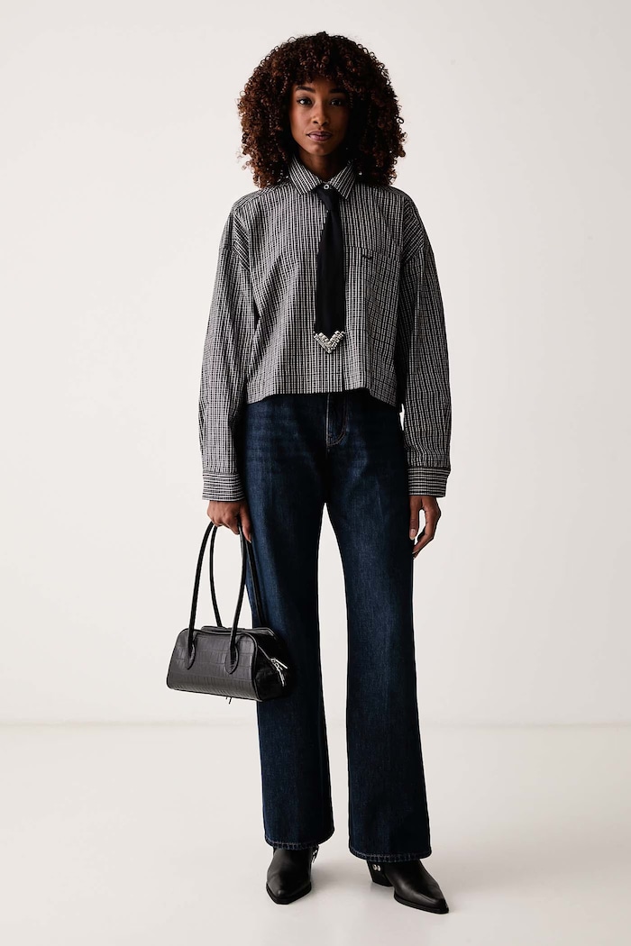 Pinko Koszula damska bawełniana 107453.A3FQ czarny AW26
