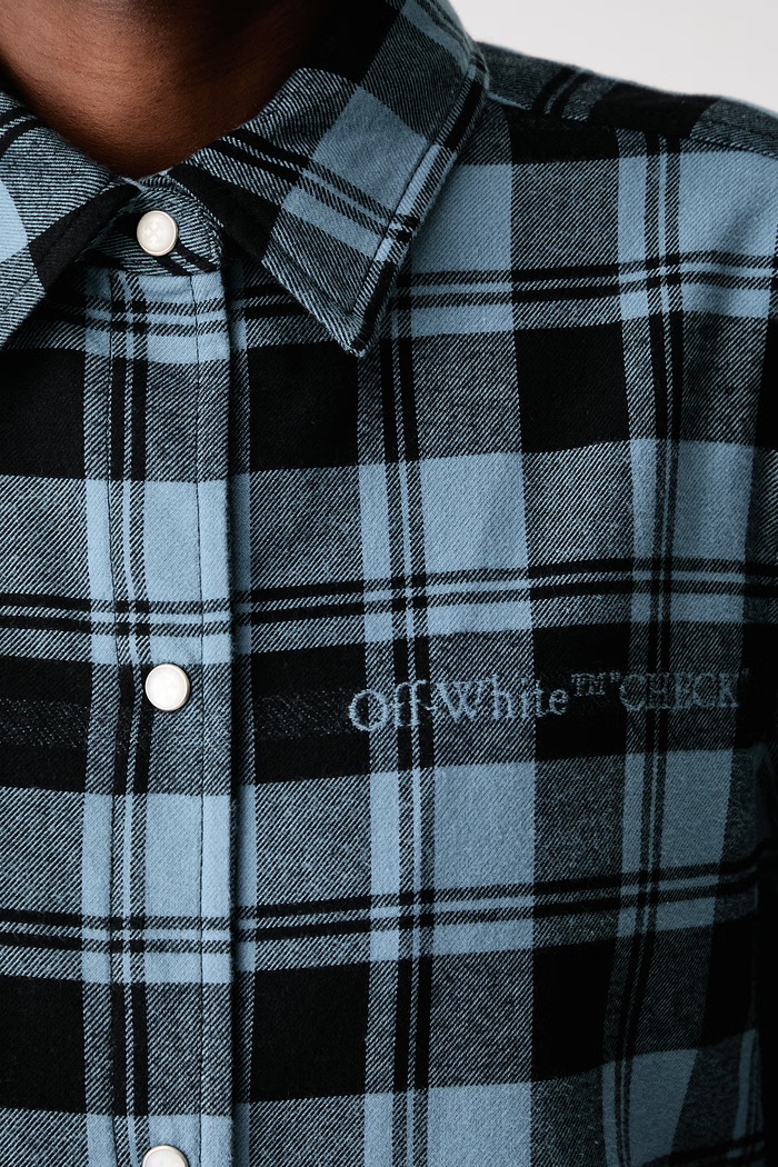 Off-White Check Flannel Padded πουκάμισο βαμβακερό γυναικείο 2FG00659T