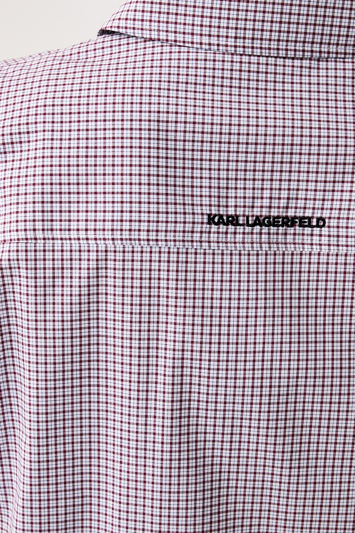 Πουκάμισο γυναικείο βαμβακερό Karl Lagerfeld B4W11008 κόκκινο
