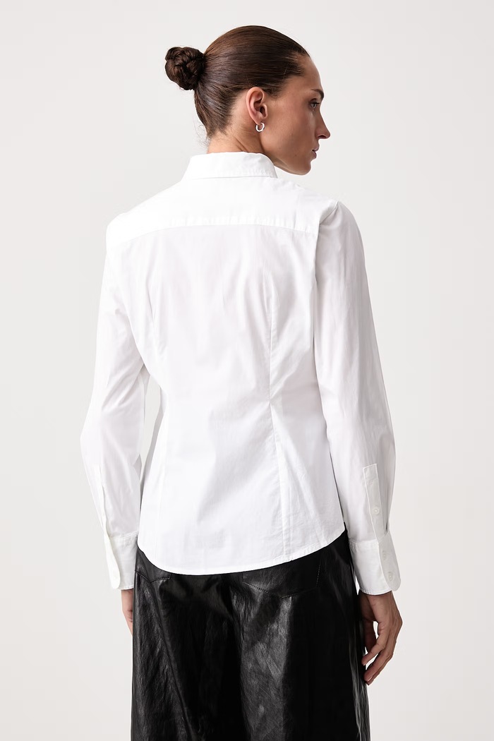 Odzież Levi's Koszula damska bawełniana z elastanem SLIM POPLIN 0084R biały