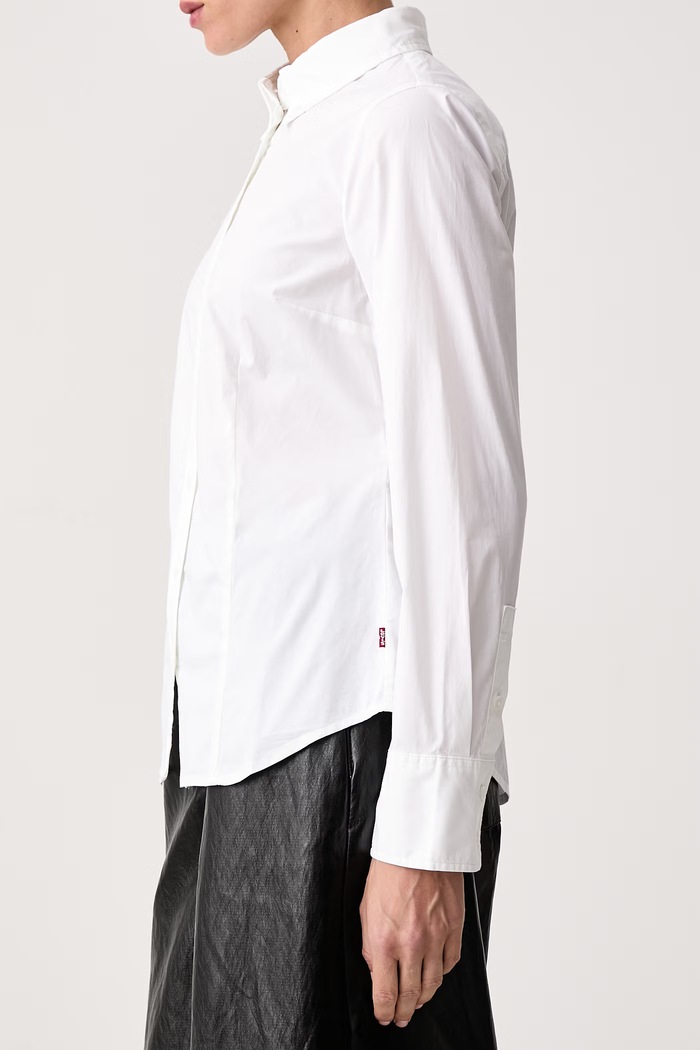 Koszula damska bawełniana z elastanem SLIM POPLIN Levi's biały 0084R