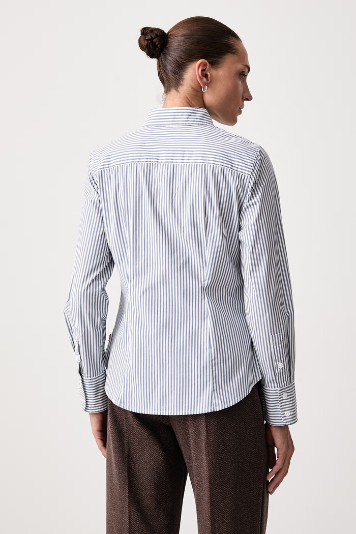 Odzież Levi's Koszula damska bawełniana z elastanem SLIM POPLIN 0084R niebieski