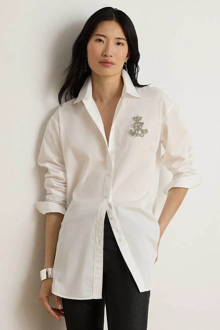 Lauren Ralph Lauren Koszula damska bawełniana biały 200B28855