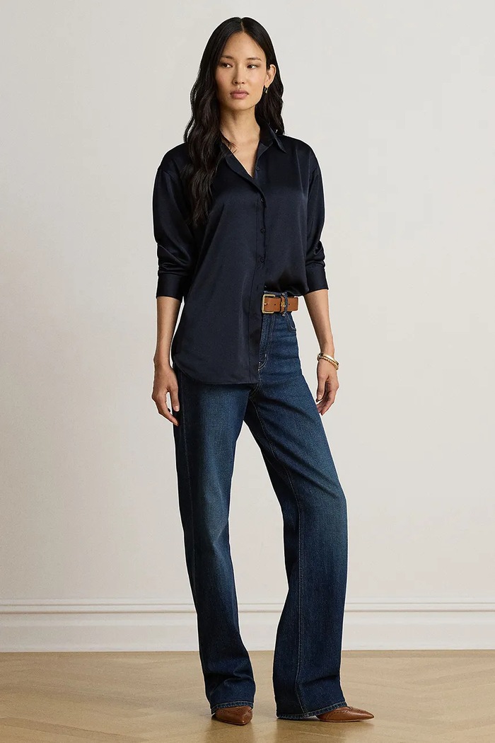 Koszula damska Lauren Ralph Lauren granatowy 200B27610