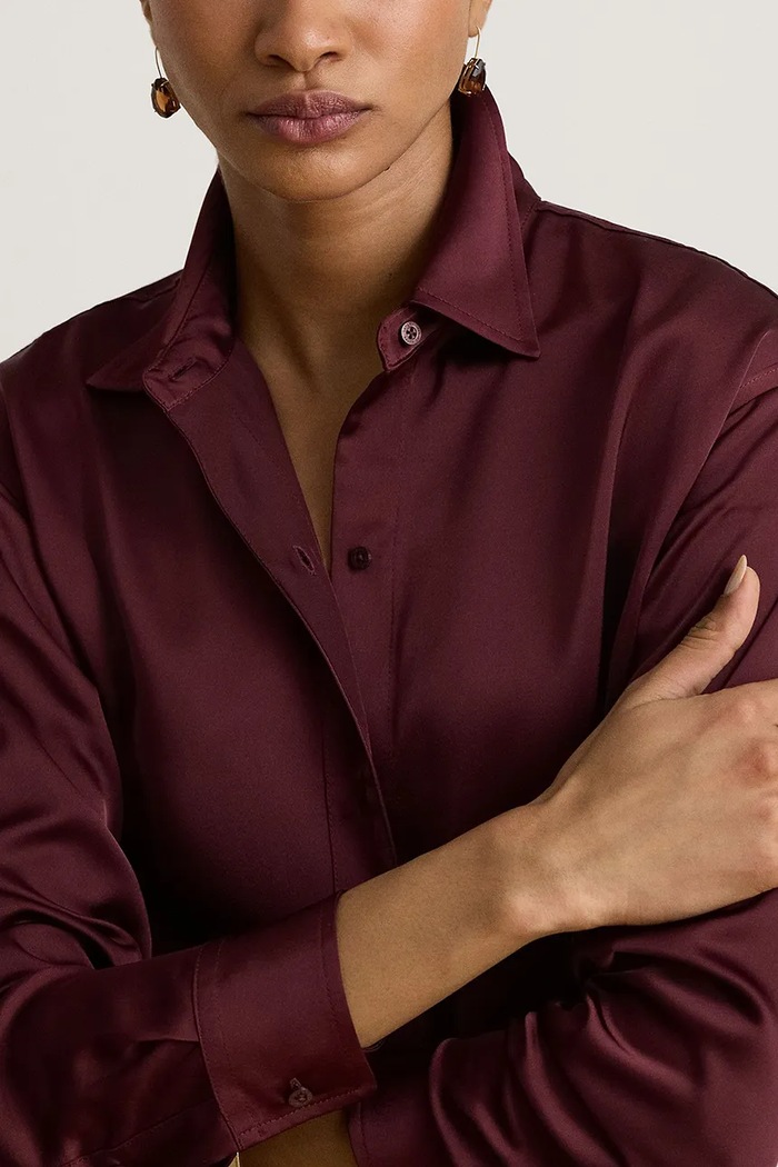 Košeľa dámska Lauren Ralph Lauren 200B27610 burgundské