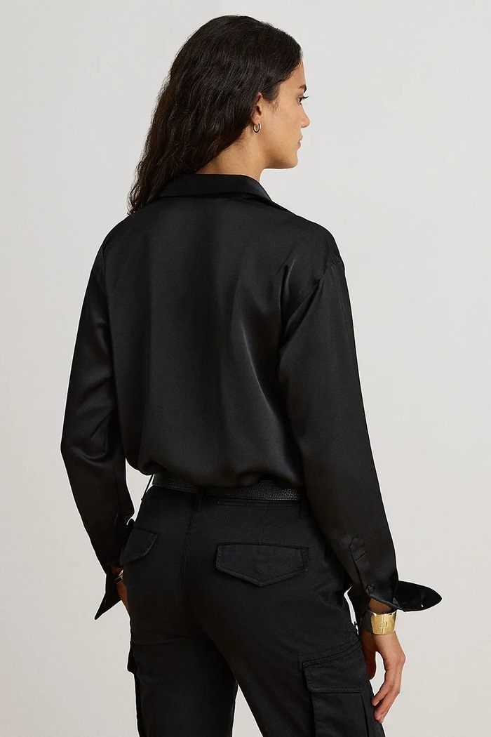 Lauren Ralph Lauren Košeľa dámska 200B27610 čierna AW26