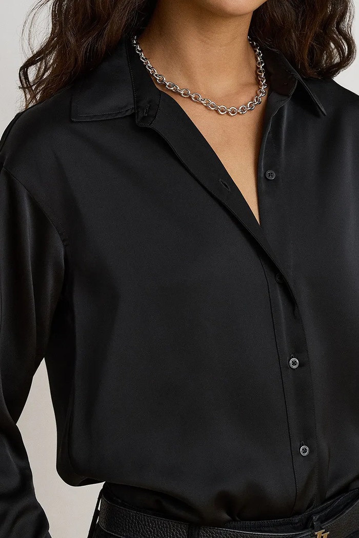 Košeľa dámska Lauren Ralph Lauren 200B27610 čierna