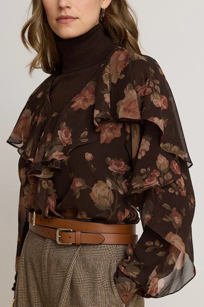 Bluzka damska Lauren Ralph Lauren 200B27602 brązowy