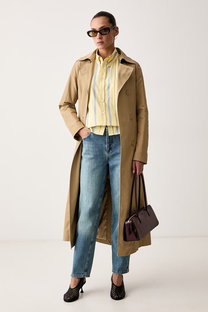 Max&Co. Koszula damska bawełniana DAMA 2626116111200 żółty AW26