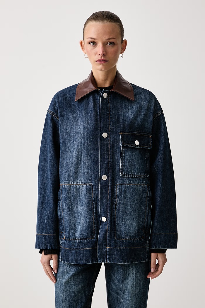 Max&Co. Kurtka jeansowa damska PELOTA niebieski 2626086021200