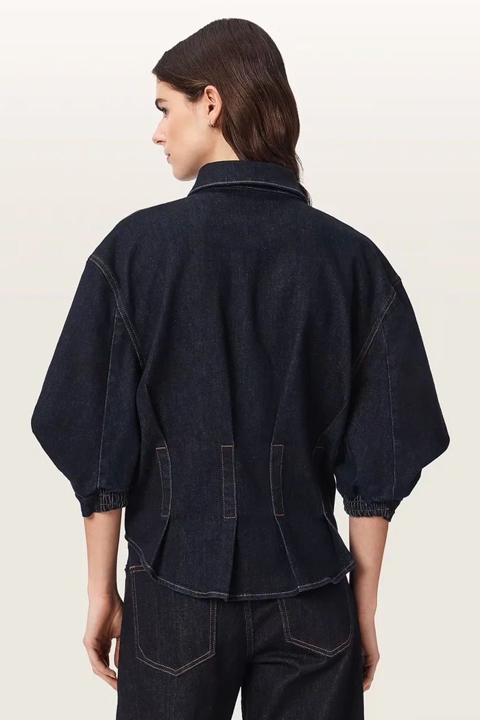 AllSaints Koszula damska jeansowa NANCY W094PF granatowy AW26