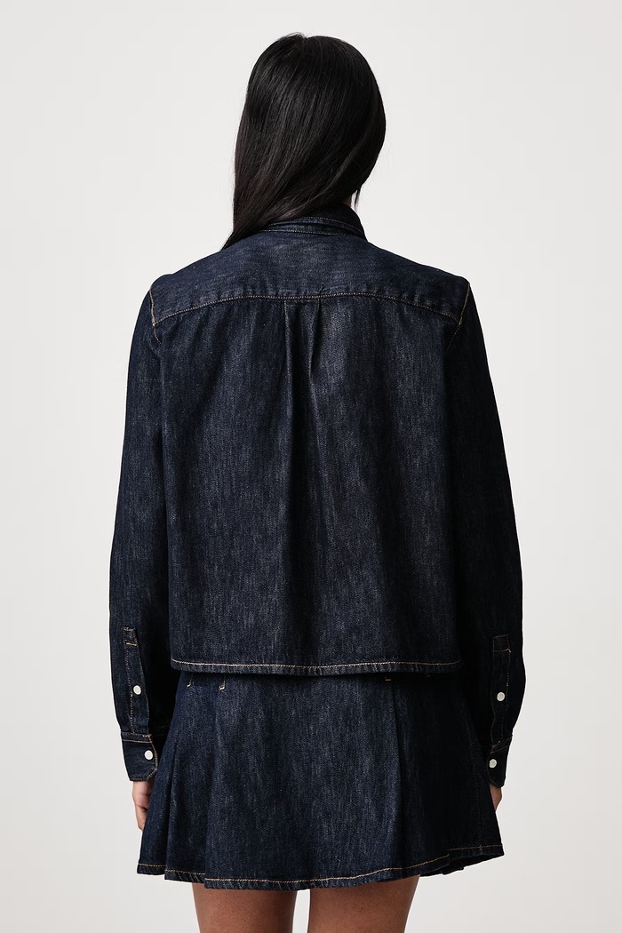 Odzież Lacoste Koszula jeansowa damska CF8406 granatowy