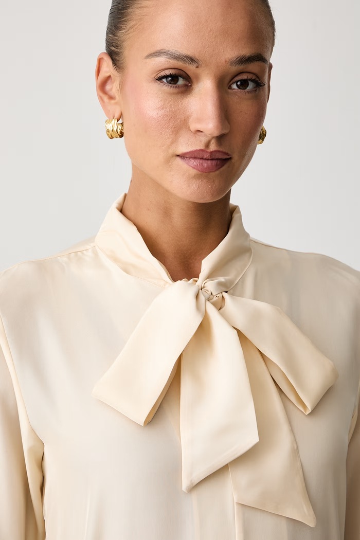 Marella bluza za žene od svile MLSKABALA bež 2623116084200