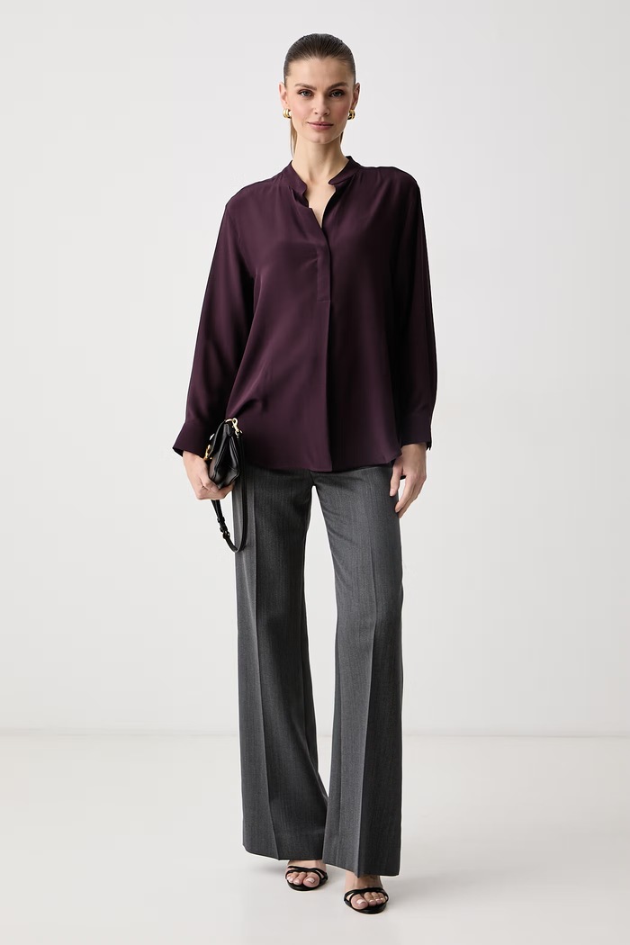 Marella Srajčna bluza ženska svilena MLLLIRICHE 2623116055200 vijolična AW26