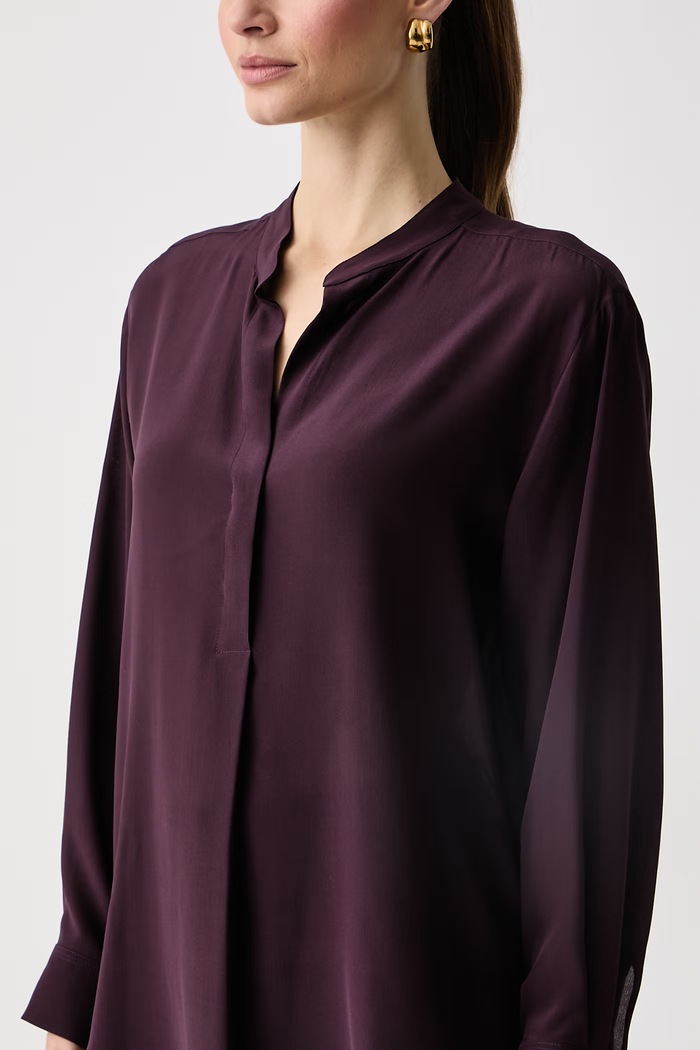 Srajčna bluza ženska svilena MLLLIRICHE Marella 2623116055200 vijolična