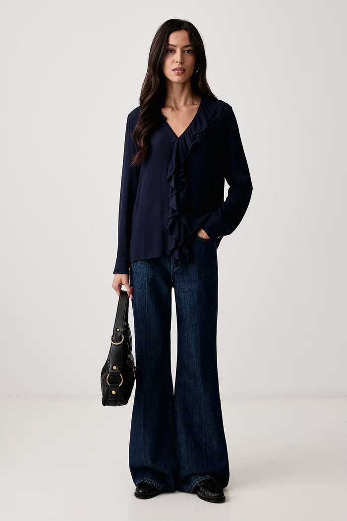 Marella Košulja za žene od viskoze Emme by Marella 2625116011200 mornarsko plava AW26