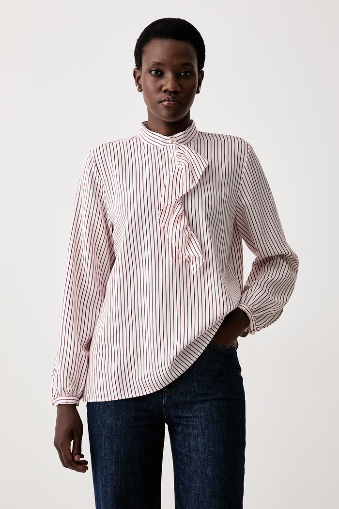 Marella Bluza s volanima za žene s viskozom MLLKIWI crvena 2623116111200