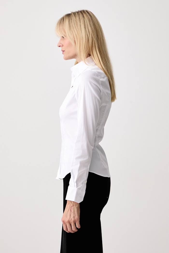 Vetements koszula damska z bawełną biały WH27SH039W