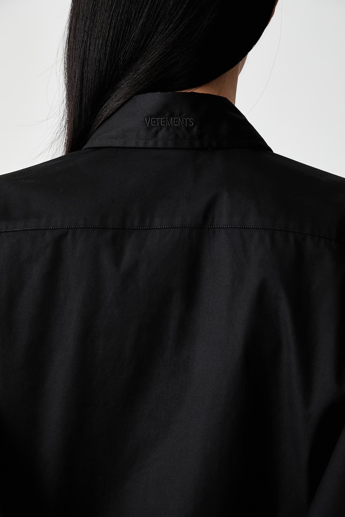 Vetements Double Sleeve Reconstructed camicia in cotone da donna WH27SH045SB