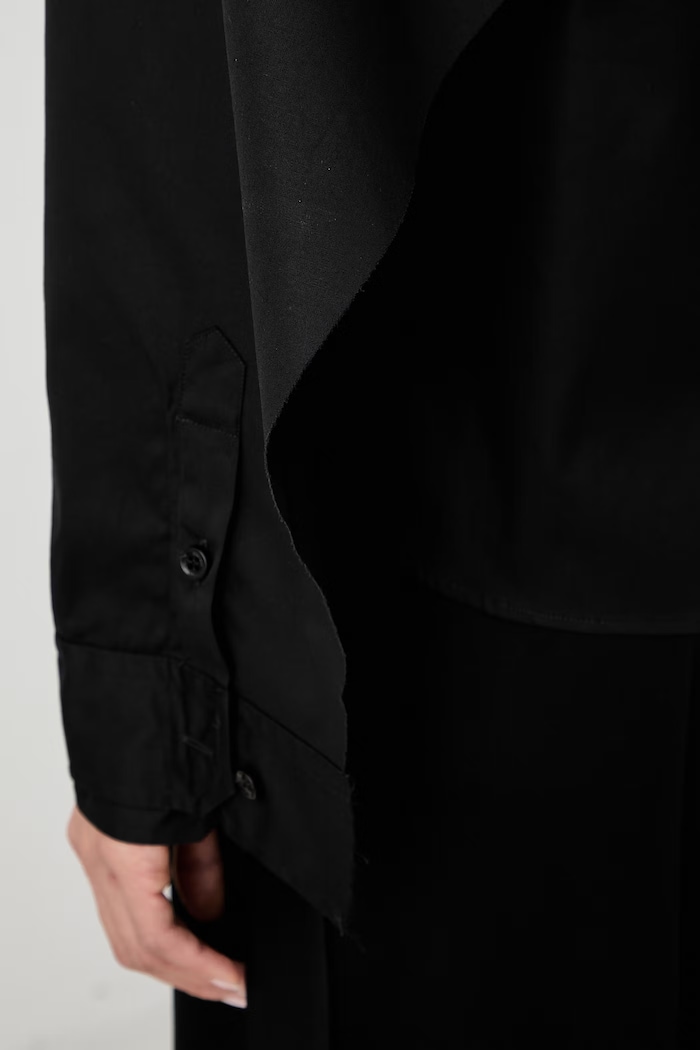 Vetements Double Sleeve Reconstructed camicia in cotone da donna WH27SH045SB