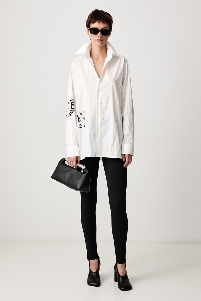 MM6 Maison Margiela Koszula damska bawełniana S62DT0048.S76783 biały AW26