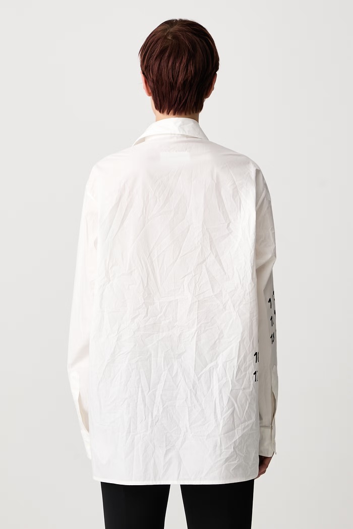 Odzież MM6 Maison Margiela Koszula damska bawełniana S62DT0048.S76783 biały