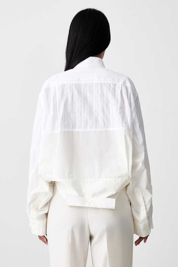 Odzież MM6 Maison Margiela koszula damska bawełniana S52DT0058.MTN128 biały