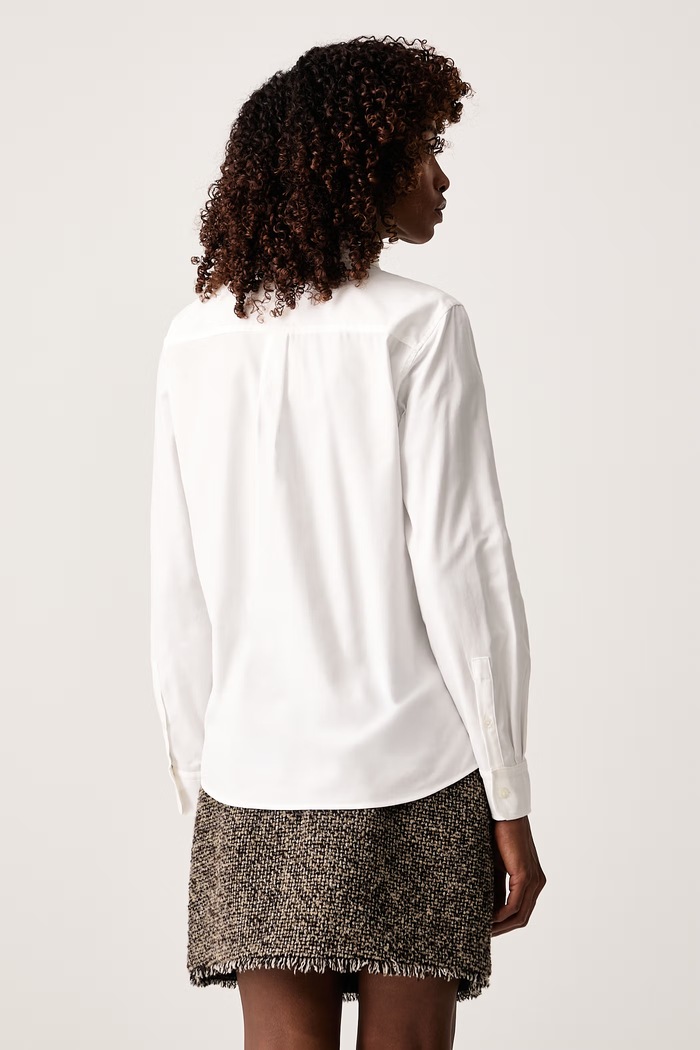Ρούχα Weekend Max Mara Πουκάμισο γυναικείο βαμβακερό WKDCOBALTO 2625116032600 λευκό