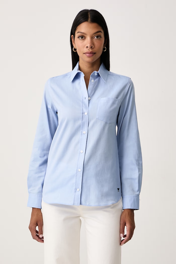 Weekend Max Mara Koszula damska bawełniana WKDCOBALTO niebieski 2625116032600