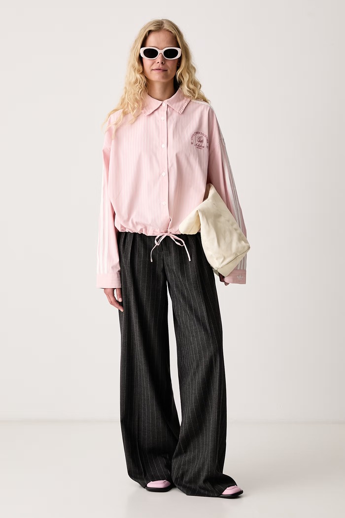 adidas Originals Koszula damska z bawełną KX6884 różowy AW26