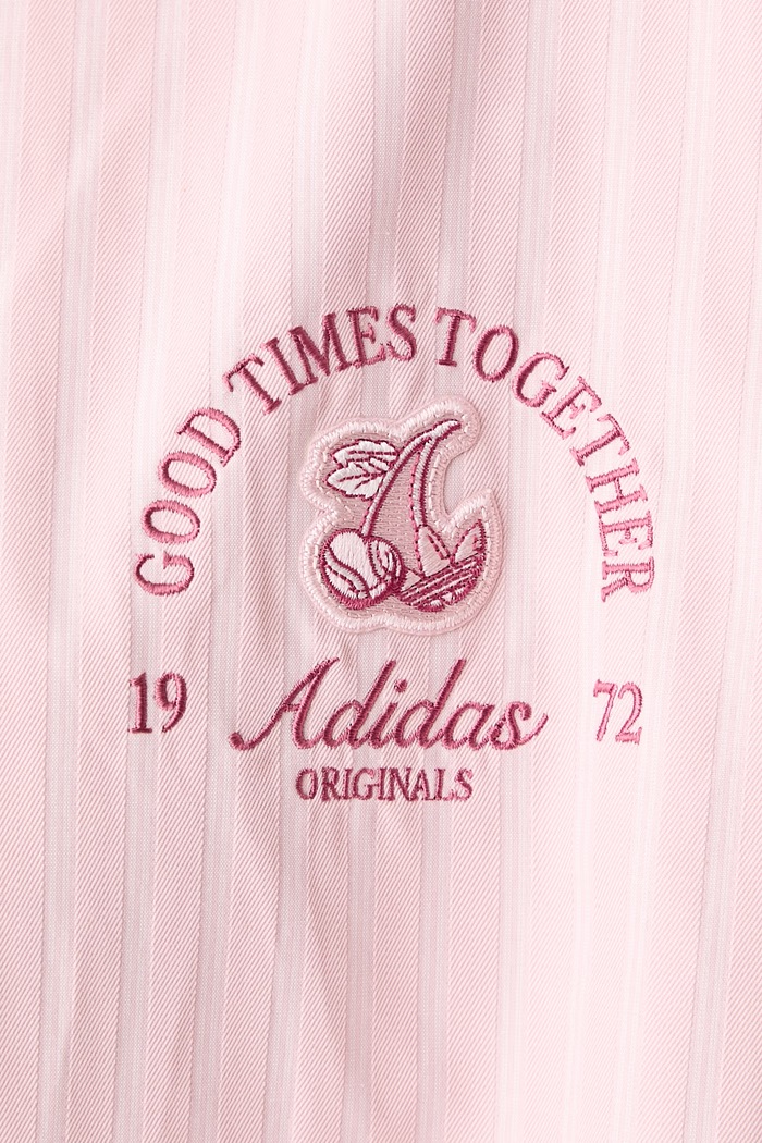 Koszula damska z bawełną adidas Originals różowy KX6884