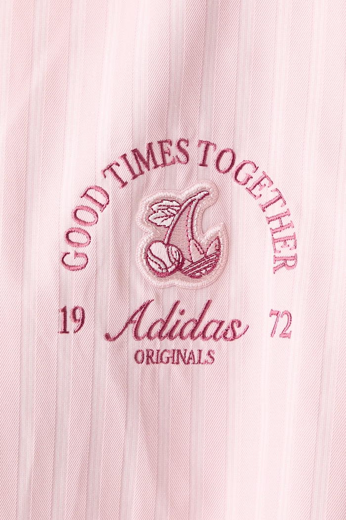 Koszula damska z bawełną adidas Originals różowy KX6884