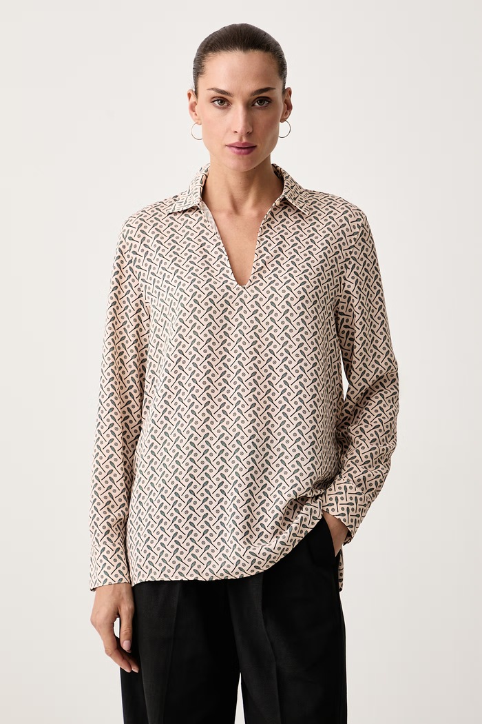 Lacoste Bluzka koszulowa damska różowy CF8461