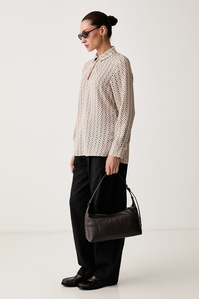 Lacoste Bluzka koszulowa damska CF8461 różowy AW26