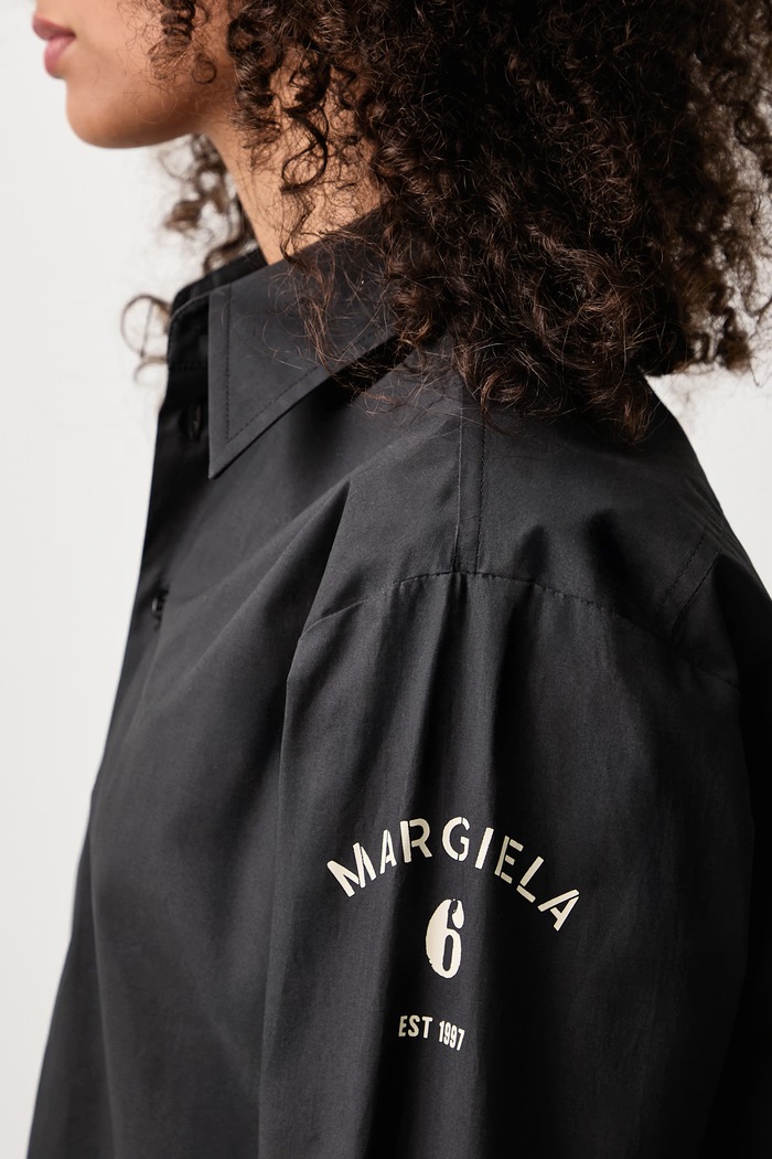 Koszula damska bawełniana MM6 Maison Margiela czarny S52DT0072.M35256