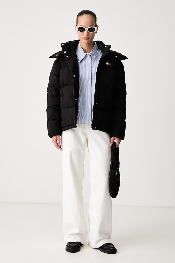 Tommy Jeans Риза дамска от памук DW0DW23440 син AW26