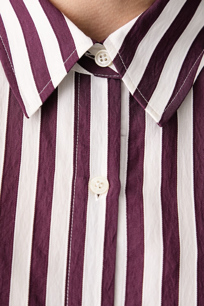 Πουκάμισο γυναικείο με βισκόζη Tommy Hilfiger μπορντό WW0WW52927