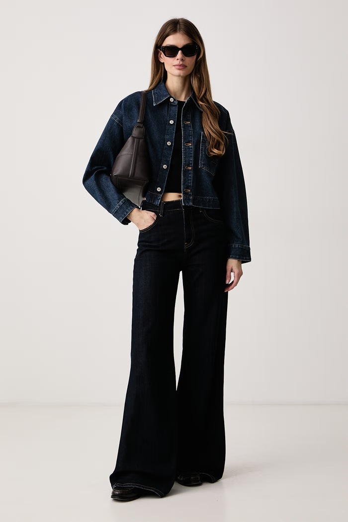Calvin Klein Jeans Jakna u stilu košulje ženska traper LV047H921G mornarsko plava AW26
