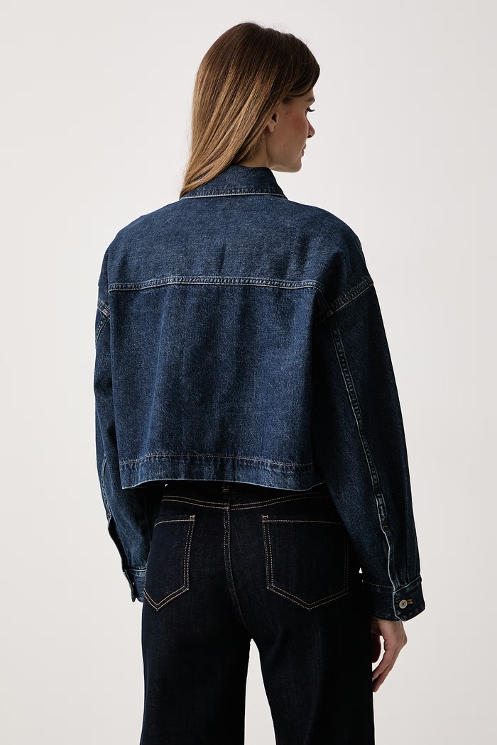 Odjeća Calvin Klein Jeans Jakna u stilu košulje ženska traper LV047H921G mornarsko plava