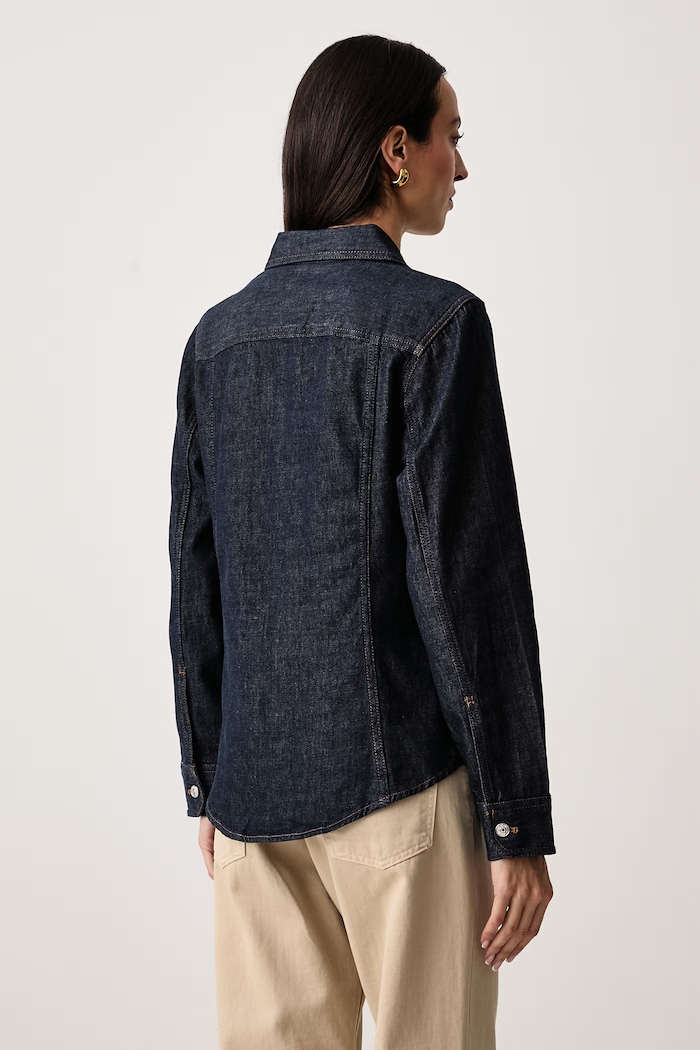 Oblečení Calvin Klein Jeans Košile dámská džínová LV047H777G námořnická modř