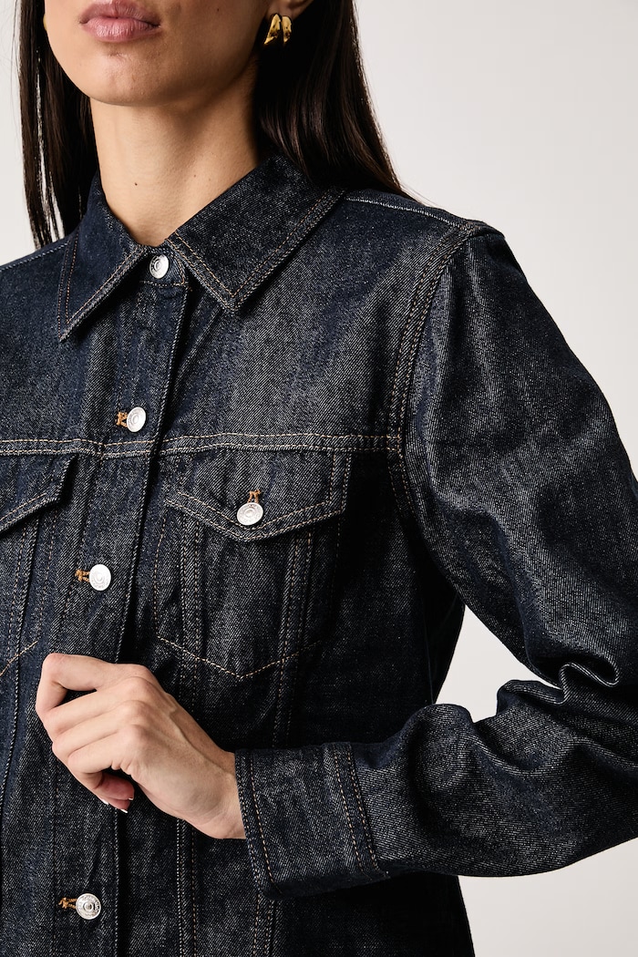 Košile dámská džínová Calvin Klein Jeans LV047H777G námořnická modř