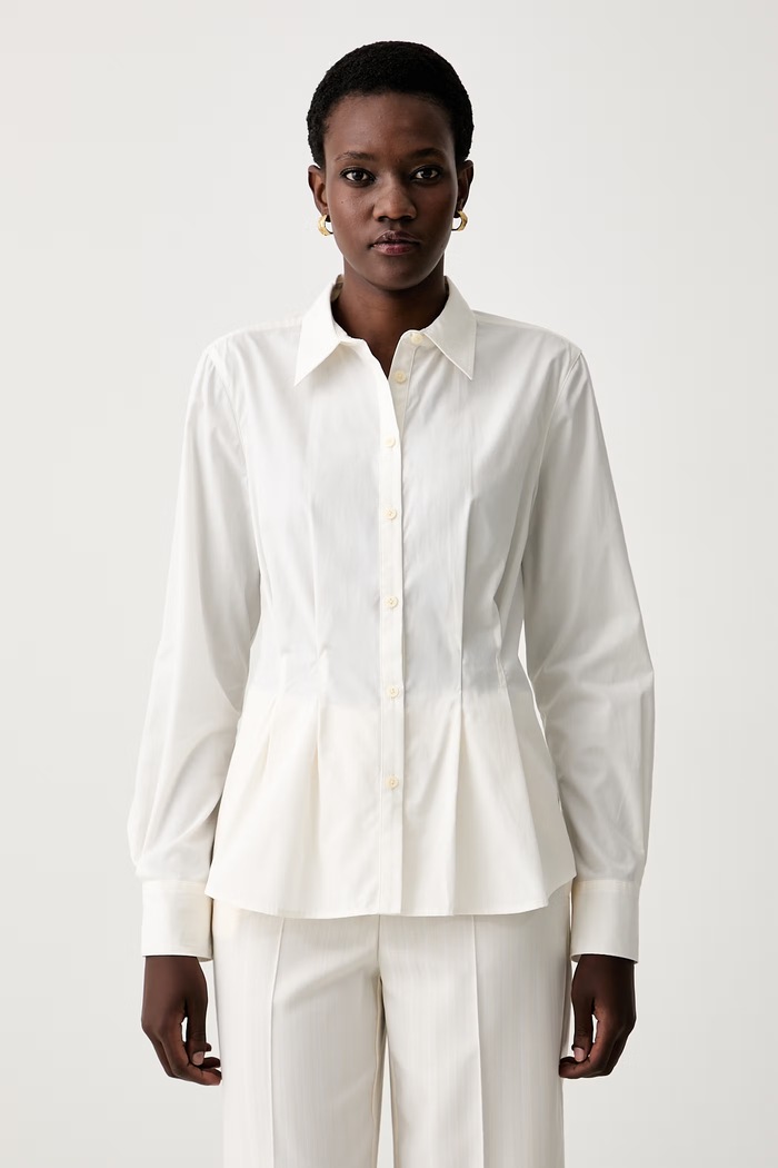 Calvin Klein košile dámská bavlněná béžová LV044H121G