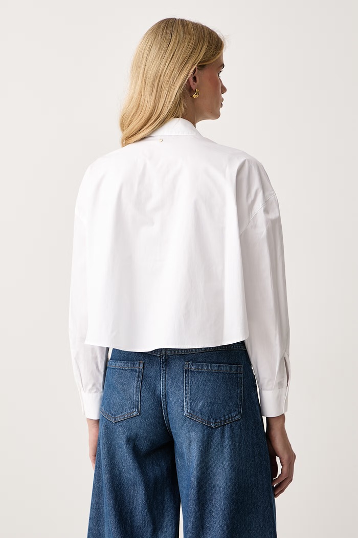 Дрехи Armani Exchange Риза дамска от памук XW002975.AF12812 бял