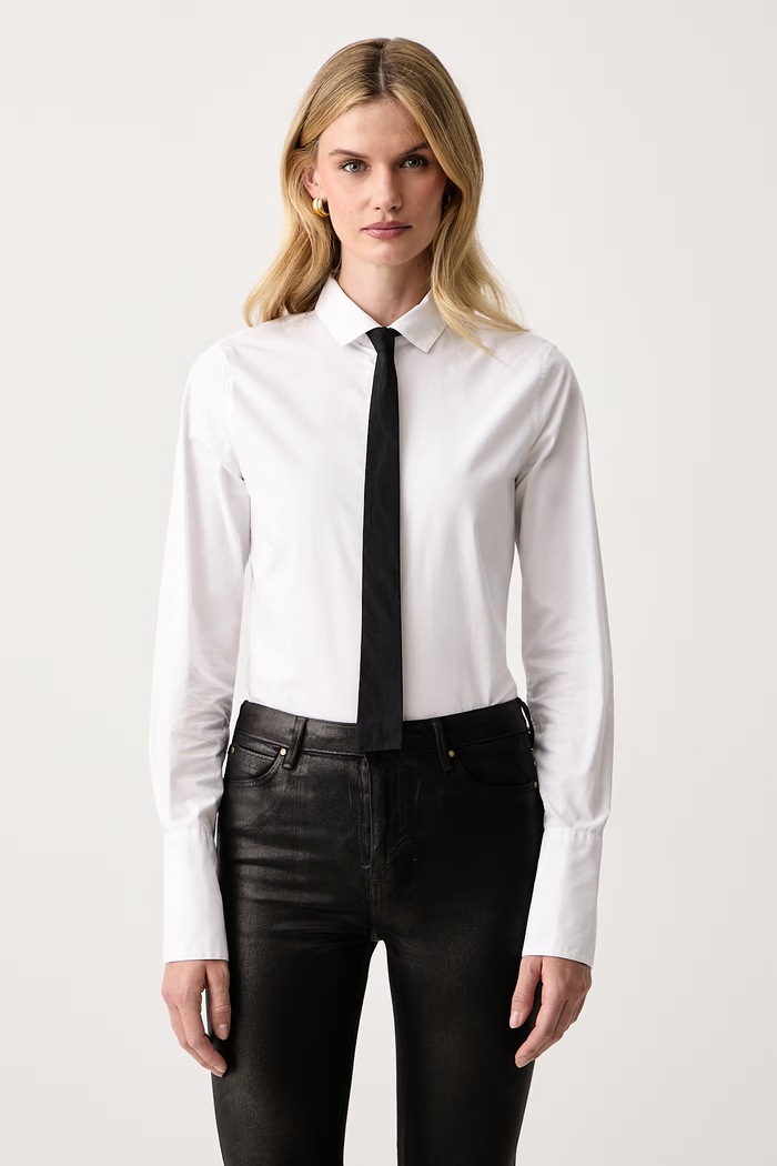 Armani Exchange Риза дамска от памук бял XW002951.AF25762