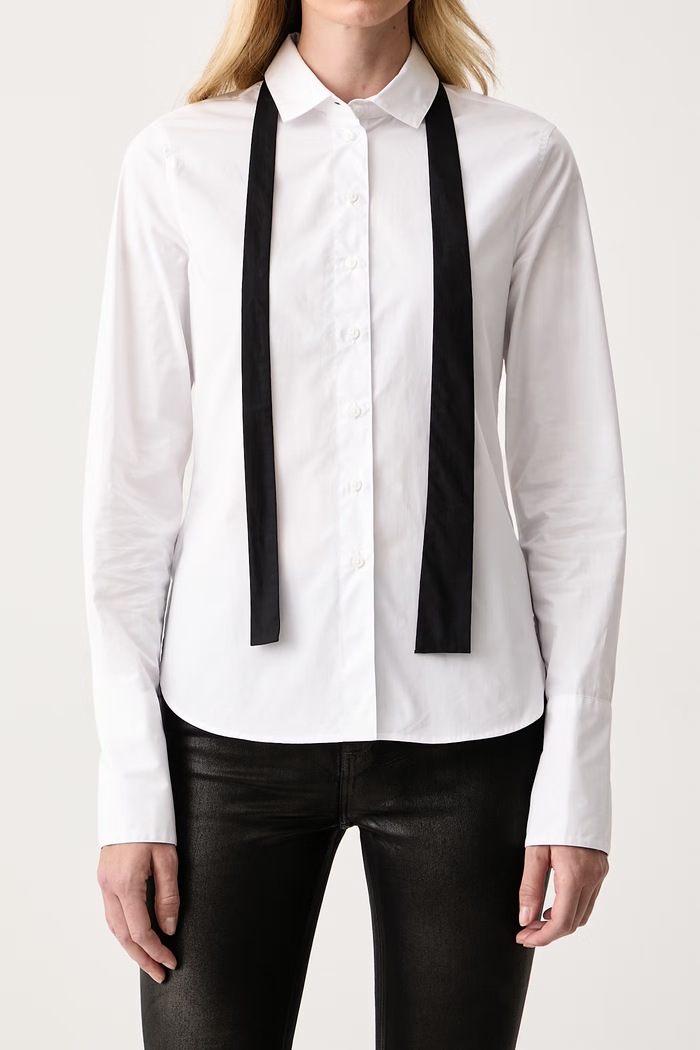 Риза дамска от памук Armani Exchange XW002951.AF25762 бял