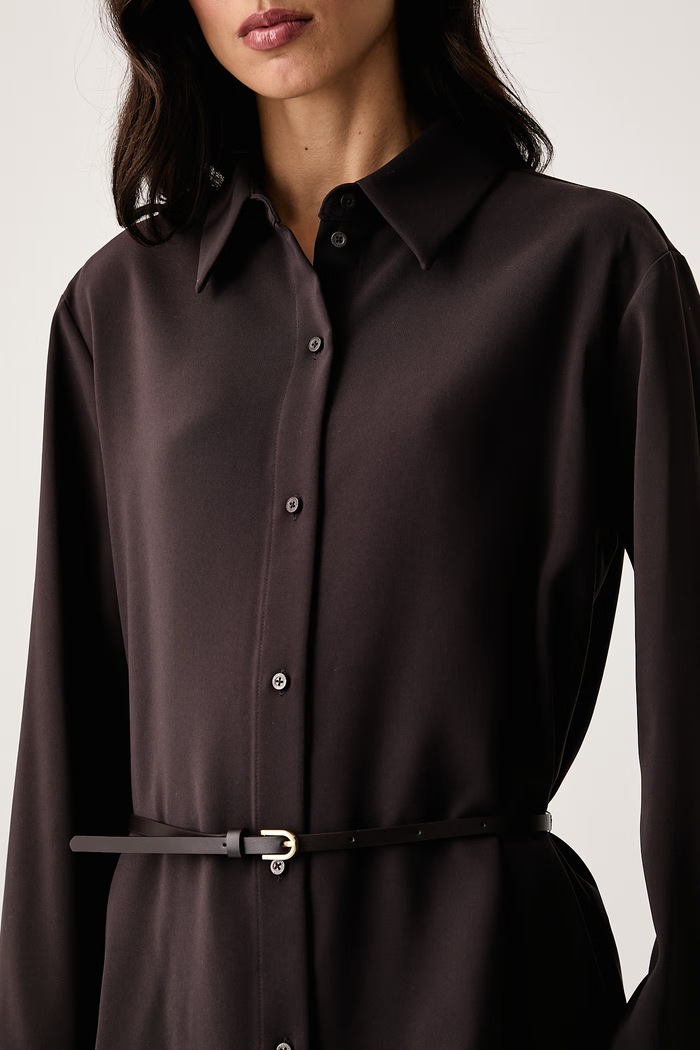 Koszula smokingowa damska Armani Exchange XW002692.AF16148 brązowy