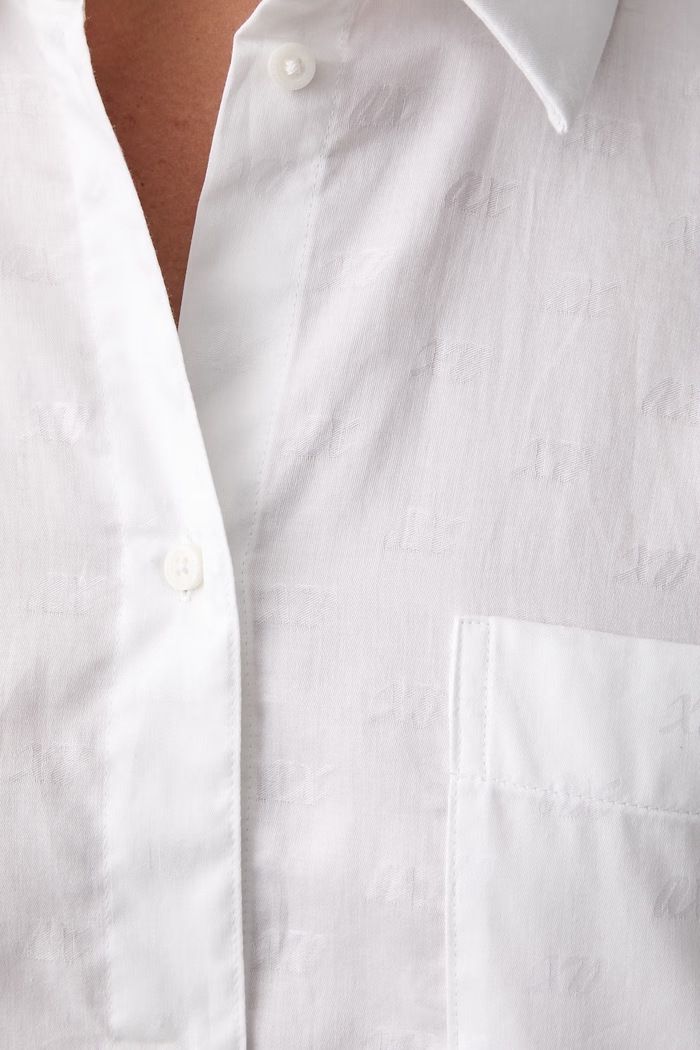 Armani Exchange camicia da donna in cotone XW002700.AF25758 bianco