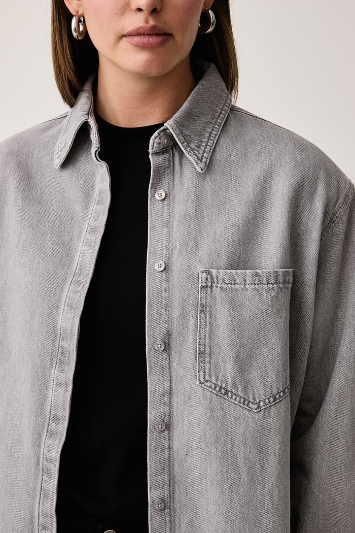 Koszula damska jeansowa Trussardi 54006000038N szary