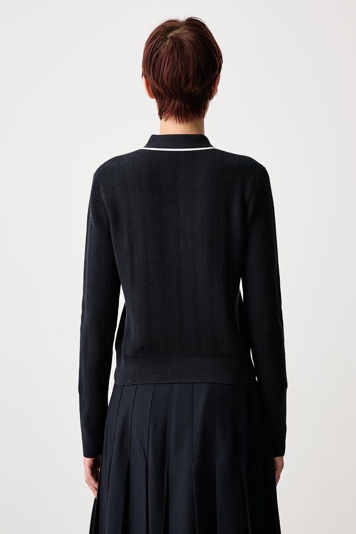 Odzież Fred Perry Sweter damski bawełniany K3126.608 granatowy