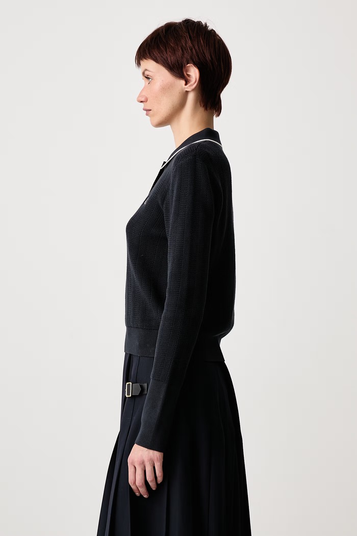 Sweter damski bawełniany Fred Perry K3126.608 granatowy